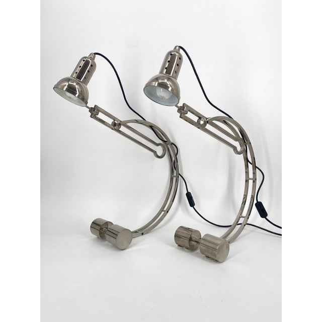 Art Deco Nickel-Plated AD11 Table Lamp attributed to Charles Martin for Woka Vienna, 1928 For Sale - Image 12 of 15