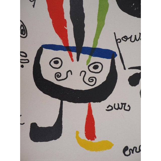 Joan Miro, The Bird, Original Lithograph For Sale - Image 4 of 6