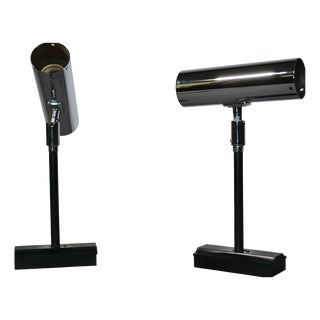 Space Age Chrome Wall Lights from Staff, 1970s, Set of 2 For Sale