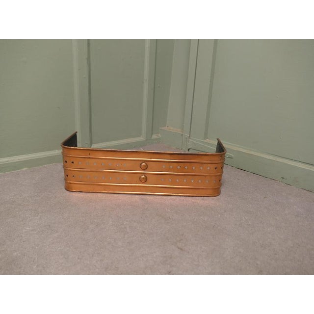 Victorian Art and Crafts Copper Fender For Sale - Image 5 of 6