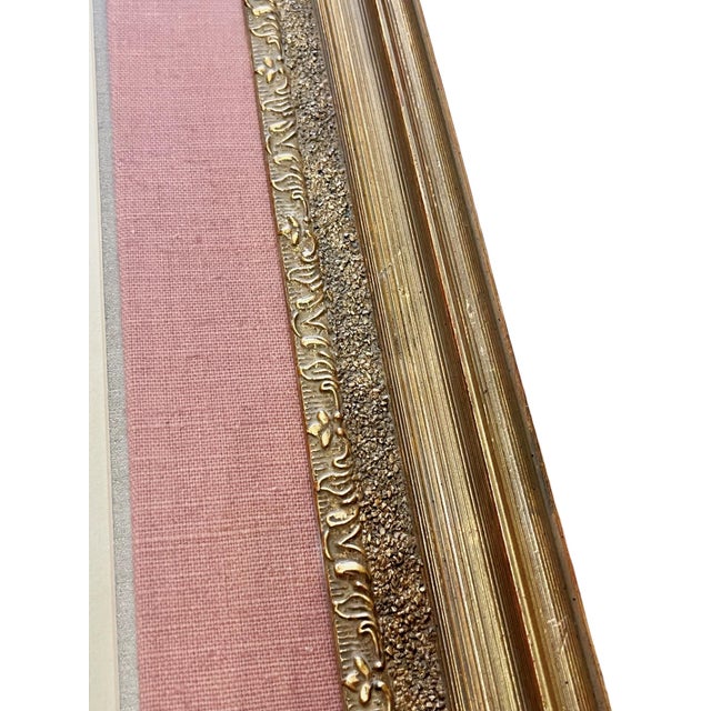 Pair Vintage Custom Framed Botanical Giclee Prints With Double Linen Matte For Sale - Image 15 of 18