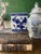 Chinese Vintage Blue and White Chinese Incense Burner For Sale - Image 3 of 10