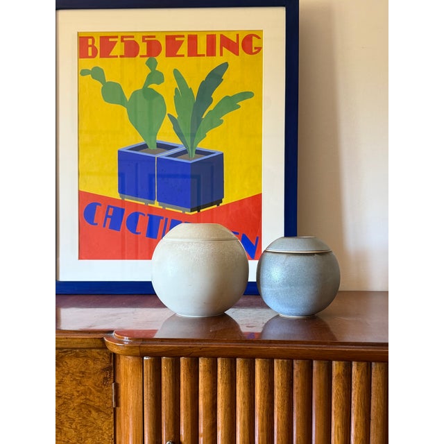Mid-Century Modern Spherical Gres Vases by Franco Bucci, Italy, 1970, Set of 2 For Sale - Image 6 of 18
