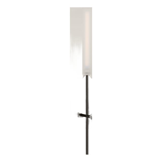 Ian K. Fowler for Visual Comfort Signature Fay 18" Sconce in Bronze with Frosted Glass For Sale
