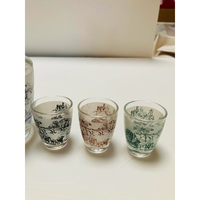 Traditional Vintage Decanter Cocktail Set- 7 Pieces For Sale - Image 3 of 5