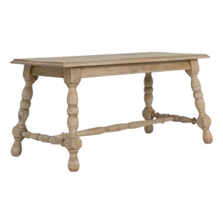 20th Century French Provincial Oak Coffee Table For Sale