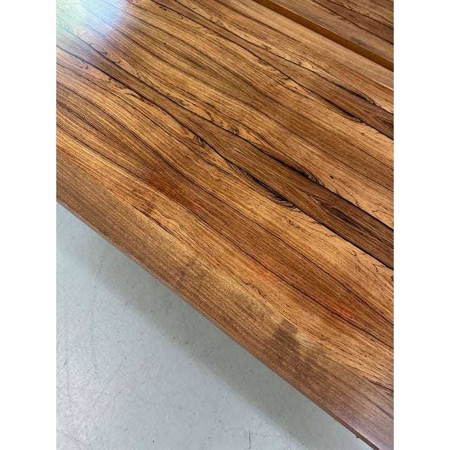 1960s Pair of Mid-Century Neoclassical Style Tables With Rosewood Tops and Fluted Legs For Sale - Image 11 of 12