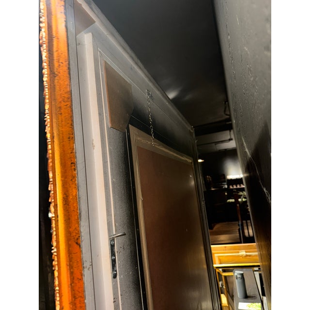 Huge Copper Antique Mirror For Sale - Image 11 of 12