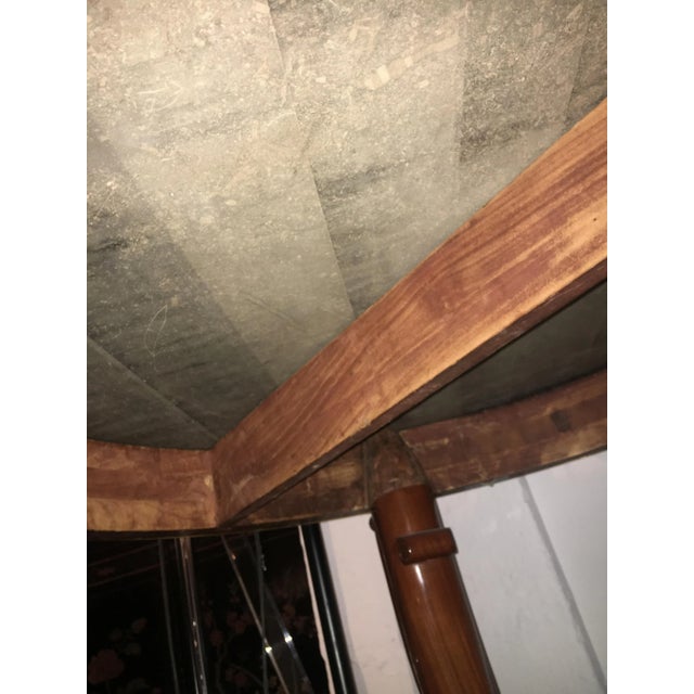 Metal 19th Century French Mahogany Center Table For Sale - Image 7 of 11