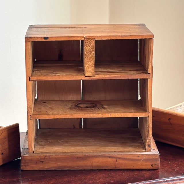 Early-20th Century Primitive Countertop Storage Chest For Sale - Image 16 of 18