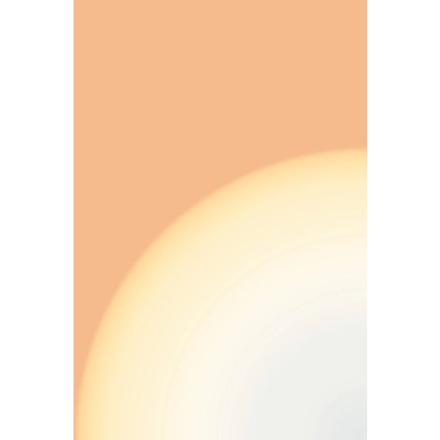 Mid-Century Modern 2023, Abstract Geometric Space Age Landscape, "The Sun", Giclée Print Diptych Limited Edition, Golden Tones by Cyd Fontaine - Set of 2 For Sale - Image 3 of 7