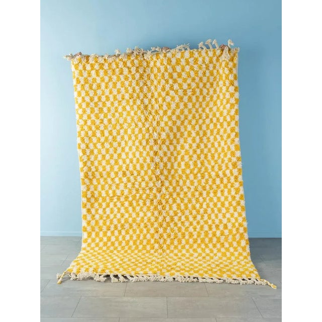 Tiny Lemon Check is a contemporary Berber rug that consists of 100% high-quality Atlas sheet - soft and cozy under your...