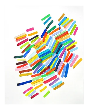Contemporary Acrylic on Montval Paper Painting "The Surface of Things" by Martina Nehrling