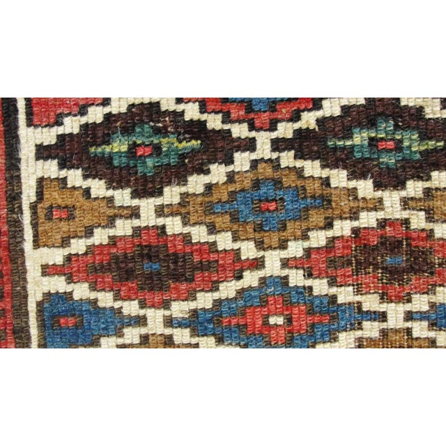Textile 3'2" X 6'6"Antique Northwest, Kurdish Oriental Rug,, #17082 For Sale - Image 7 of 10