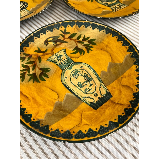 1990s Vintage Raymond Waites Chinoiserie Plates - A Set For Sale - Image 5 of 10