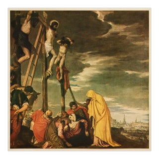 1953 After Veronese "Calvary", Vintage Full-Color Print For Sale