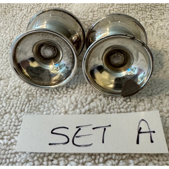 1950s 1950s Sterling Silver Salt & Pepper Shakers- a Pair For Sale - Image 5 of 5