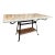 Marble + Wrought Iron Dining Table, Indoor/Outdoor For Sale