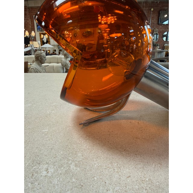 Mid-Century Modern Space Age Table Lamp by Flavio Poli , Murano Glass. Italy 1970s. For Sale - Image 3 of 12