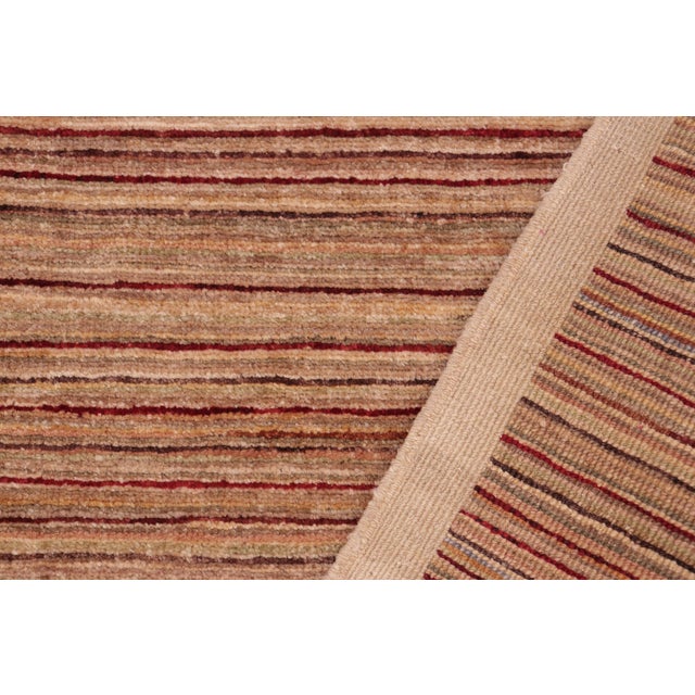 Tan Shabby Chic Gabbeh Tan/Beige Wool Rug - 6'1'' X 8'9'' For Sale - Image 8 of 10
