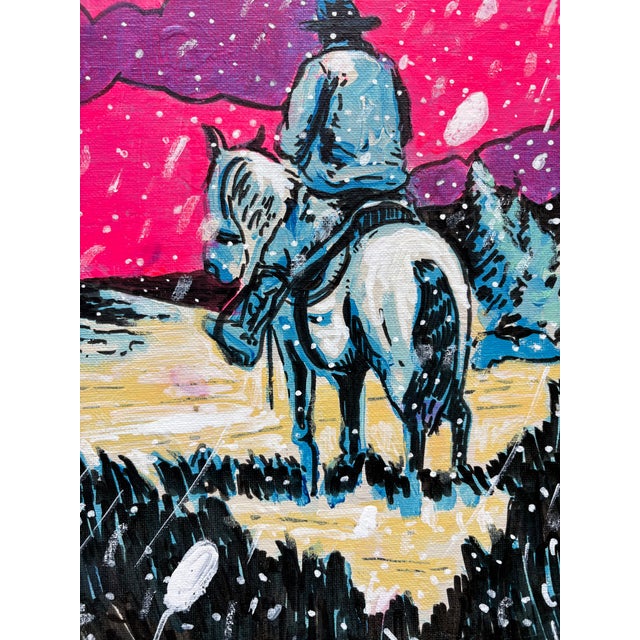 This 11 x 14 inch acrylic and tempera painting on canvas board delivers the depth of character only a painting can bring...