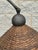 Late 20th Century Vintage Wicker and Iron Floor Lamp With Sculptural Curved Arm For Sale - Image 5 of 9