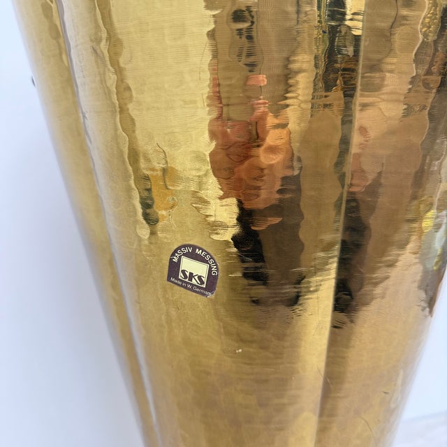 Mid-Century Brass Umbrella Stand, 1970s For Sale - Image 4 of 18