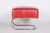 Modern Tubular Stool in Red Leather and Chrome-Plated Steel from Slezák, 1930s For Sale - Image 4 of 7