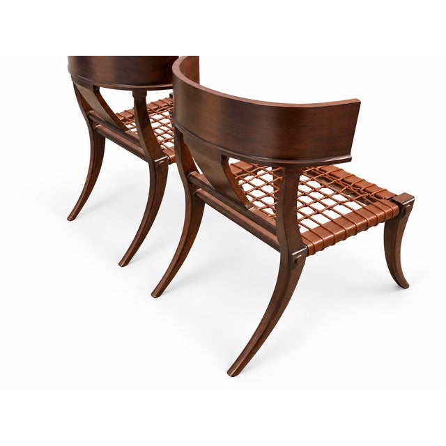 2010s Klismos Set of 6 Dining Chairs For Sale - Image 5 of 6