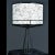 Tony Paul Tony Paul Black and White Mid-Century Modern Metal Wire Table Lamp For Sale - Image 4 of 9