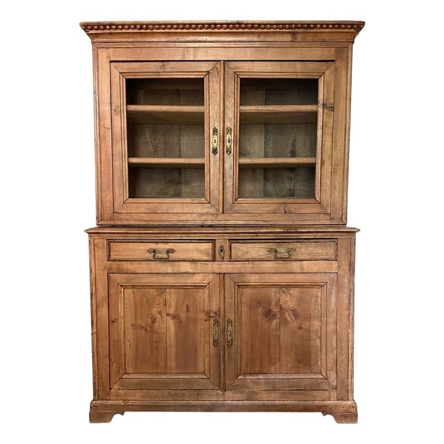 Antique French Cherry Wood Cupboard, 1800s For Sale