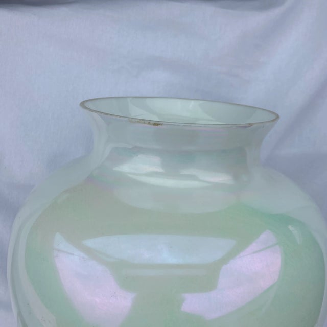 1980s 1980s American Hand Blown Glass Vase For Sale - Image 5 of 5