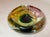 Large Vintage Hand Blown 3 Chamber Murano Art Glass Cigarette Cigar Ashtray For Sale - Image 10 of 13