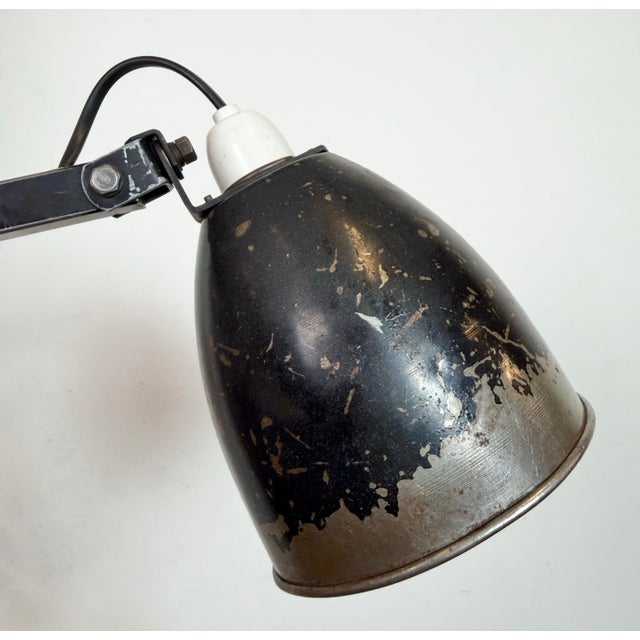 Industrial Adjustable Wall Lamp in Black from Memlite, 1960s For Sale - Image 17 of 18