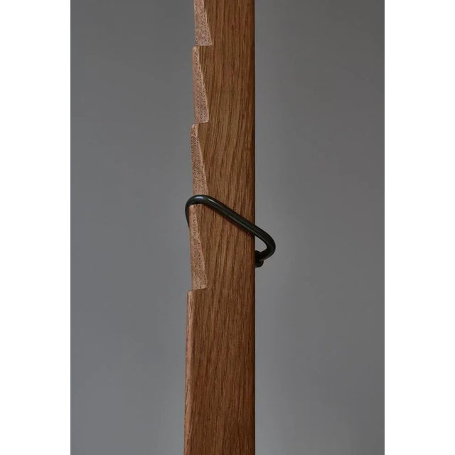 1960s Danish Modern Oak & Brass Adjustable Floor Lamp by Svend Aage Holm Sørensen, 1960s For Sale - Image 5 of 13