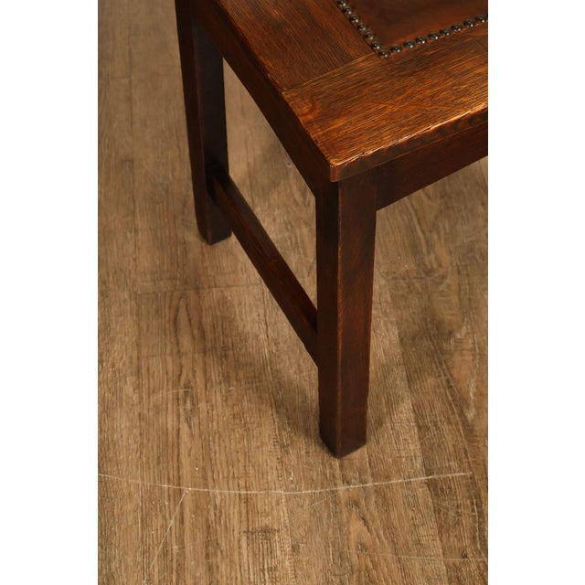 Brown Gustav Stickley Antique Rabbit Ear #1291 Dining Chair For Sale - Image 8 of 18