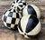 Black Vintage Decorative Tessellated Stone Spheres - Set of 4 For Sale - Image 8 of 12