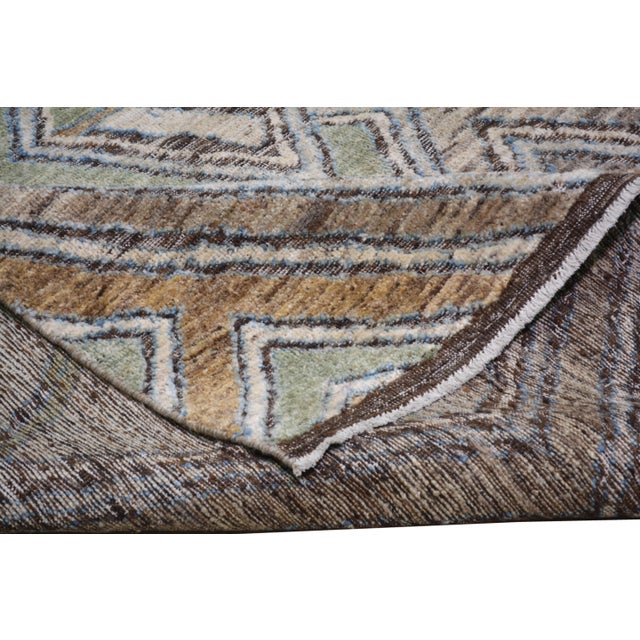 Moroccan Moroccan Hand Knotted Wool Rug, 9'6"x14' For Sale - Image 3 of 6