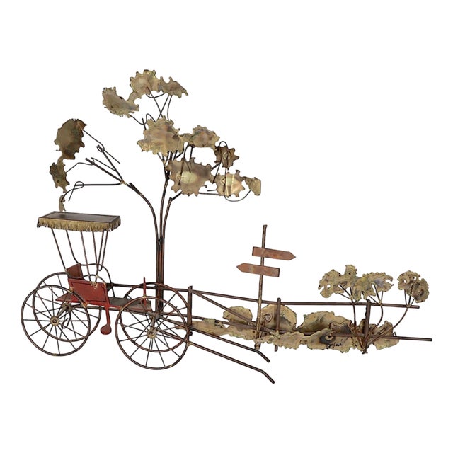 Mid Century Brutalist Wall Sculpture by Jere For Sale