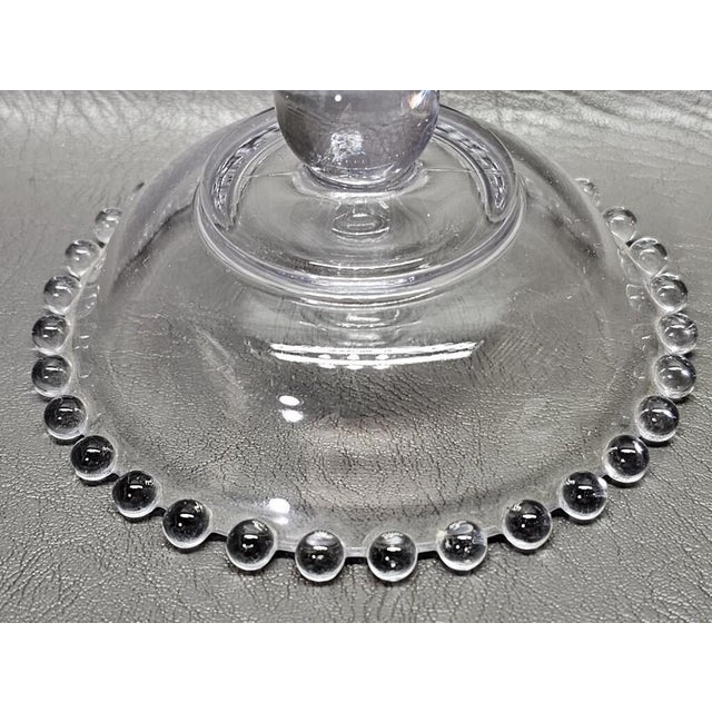 Mid-Century Modern Imperial Glass Candlewick Candlestick Holder For Sale - Image 3 of 5