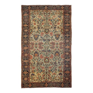 Late 19th Century Antique Farahan Rug 4'3'' X 6'11'' For Sale