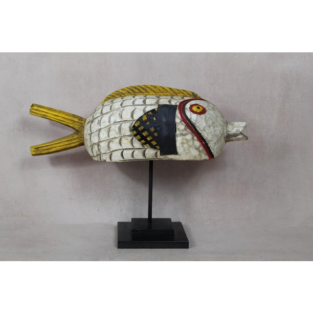Bozo fish are hand crafted by Bozo artisans in Mali, these river sculptures are hand-carved from wood, painted, and then...