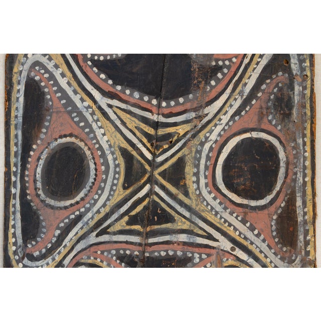 Large Framed Vintage Bark Painting Wall Art For Sale In Los Angeles - Image 6 of 13