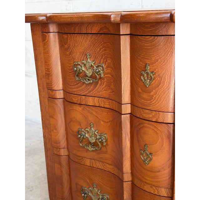 Mid 20th Century Vintage Danish Modern Teak Bachelor Chest Nightstand Dovetail Drawers MCM Denmark For Sale - Image 5 of 10