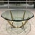 Modern Sculptural Brass & Glass Coffee Table After Roger Sprunger For Sale - Image 9 of 13