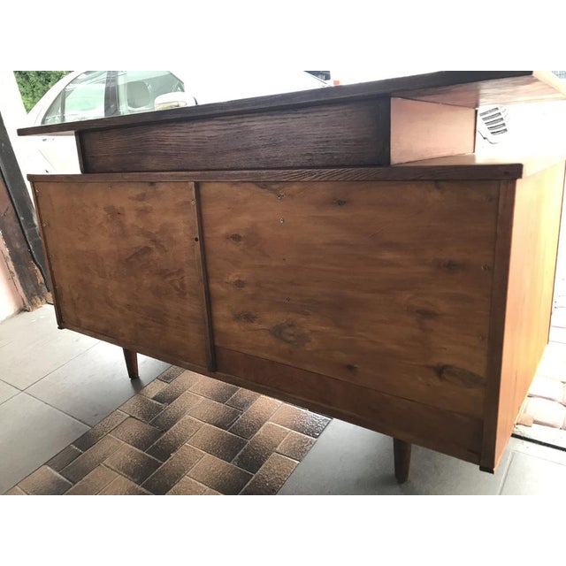Brown Vintage Brown Desk, 1970s For Sale - Image 8 of 18