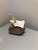 Secret's Safe by Ashley Folkner | Mixed Media Sculpture of a flower in a glass vial on a rock For Sale