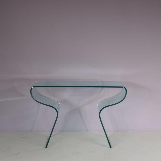 Vintage Italian Charlotte Console Table by Prospero Rasulo for Fiam, 2000s For Sale - Image 3 of 7