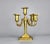 1880's English Gilt Bronze Candelabra 5 Arms This stunning gilt bronze candelabra features 5 ornate arms and holds...