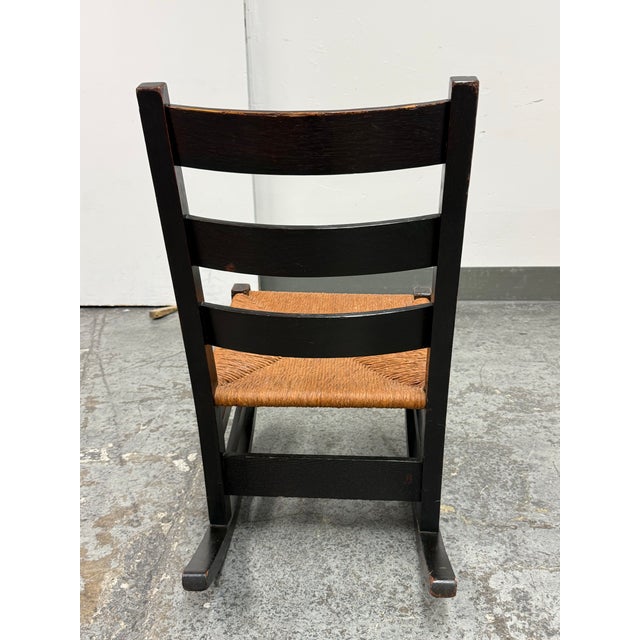 2010s Gustav Stickley Model No. 305 Sewing Rocker, Antique For Sale - Image 5 of 12